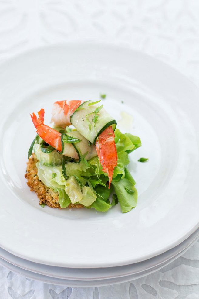 Prawn Cocktail Tart with Basil and Avocado