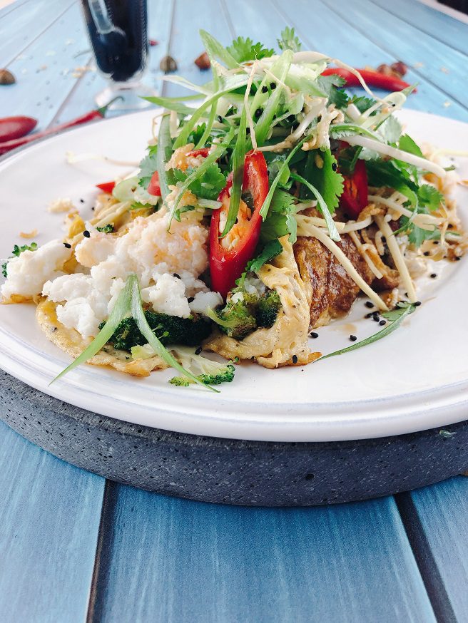 Asian Inspired Crab Omelette