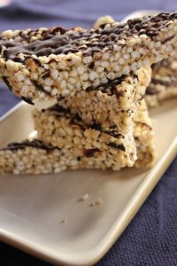 Nourishing millet recipes - Puffed Millet chia and honey squares