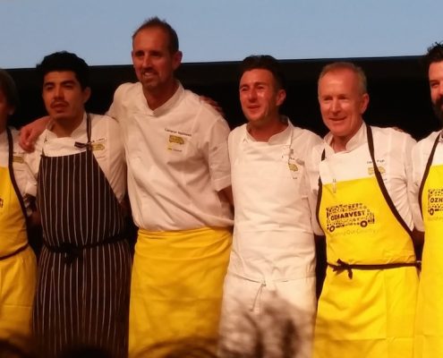 CEO CookOff Dominique Rizzo with Brisbane's top chefs