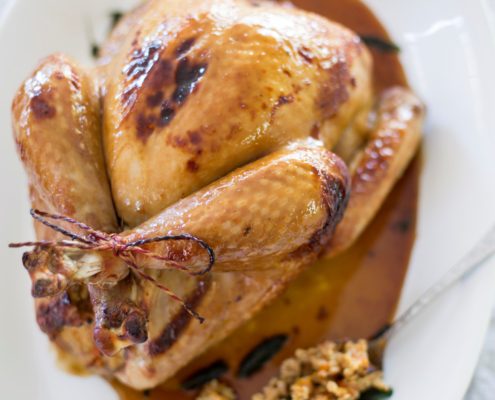 Roast Turkey with stuffing