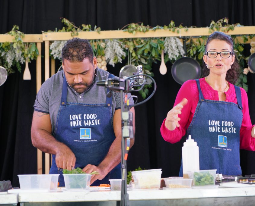 Make food waste a thing of the past - Sam Thaiday and Chef Dominique Rizzo 