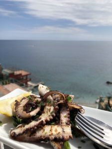  My day on Isle of Capri - Dominique Rizzo food wine tours - Octopus by the sea
