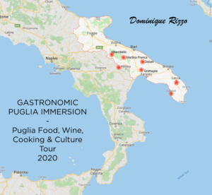 why I would personally choose an escorted organised tour. - Map of Puglia Dominique Rizzo Tour