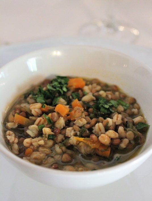 Farro and Vegetable soup
