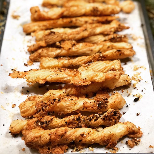 Puff pastry Cheese twists