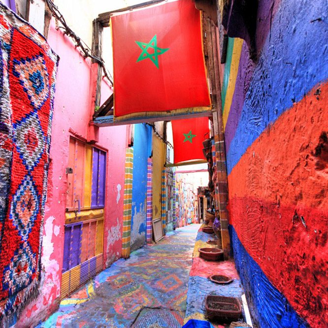 The medina in Fes Morocco